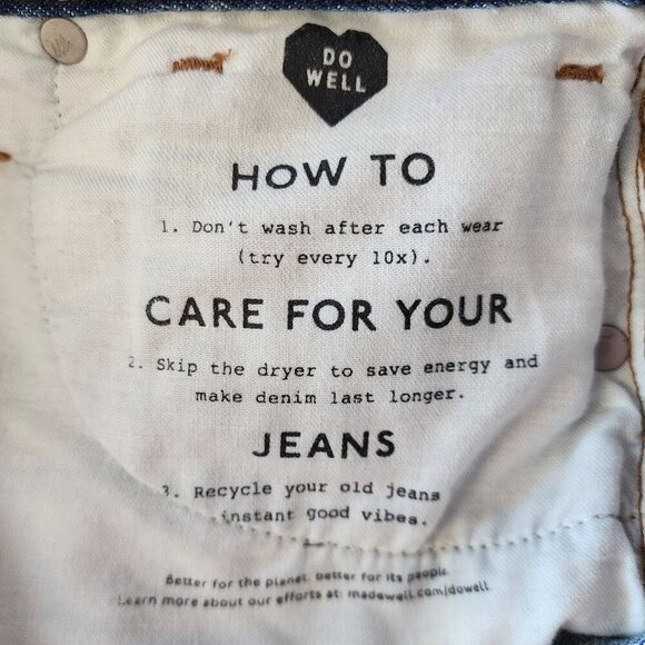 Madewell Ridge Denim A-Line Short Mini Jean Skirt Womens 26 - Picture 8 of 11